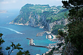 'Capri, Italy; Scenic View Of Ocean Marina'