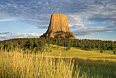 'Devils Tower National Monument At Sunset; Wyoming, United States of America'