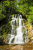 'Scenic Waterfall In Forillon National Park; Quebec, Canada'