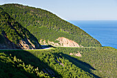 View Of Cabot Trail And Gulf Of St. Lawrence, Cape Breton Highlands National Park, Nova Scotia, Canada