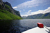 View Of Western Brook Pond From Boat Tour, Gros Morne Np, Newfoundland, Canada