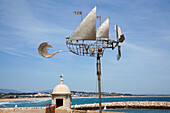 'Sculpture Of A Sailboat Along The Coast; Lagos Algarve, Portugal'