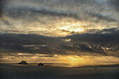 'The skellig islands viewed from bolus head at sunset;Iveragh peninsula, county kerry, ireland'