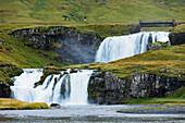 'Kirkjufellsfoss Waterfall; Grundarfjordur, Snaefellsnes, Iceland'