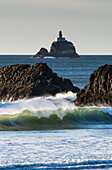 'Waves breaking at Ecola State Park; Oregon, United States of America'