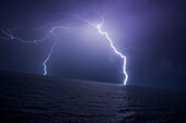 Lightning over Mediterranean Sea, Cyprus