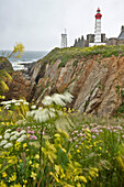 Pointe Saint Mathieu, Leuchtturm in Plougonvelin, Finistère, Pays d'Iroise, Bretagne, Frankreich