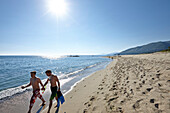 Palinuro Strand, südlich von Pisciotta, Nationalpark Cilento und Vallo di Diano, UNESCO-Welterbe, Cilento Küste, Provinz Salerno, Kampanien, Italien