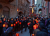 Easter procession in Taormina, Sicily, Italy