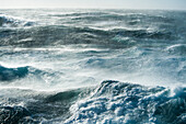 High waves in extremely rough seas in the Southern Ocean, Ross Sea, Antarctica