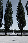 Grounds and ex-barack foundation, Barack 20, Dachau Concentrations Camp, Dachau, Munich, Bavaria, Germany