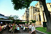 Restaurant Kesselstatt at the Cathedral, Trier on the river Mosel, Rhineland-Palatinate, Germany