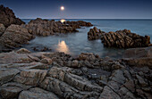 Reflections of the moon, Cala Liberotto, Sardinia