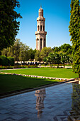 Minaret in the Gran Mosque of Muscat in Oman