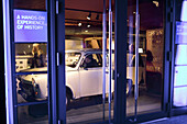 GDR Museum  A Trabi on display at the museum is one of the key attractions.  Berlin, October 2008