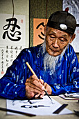 Chinese fortune teller. Suzhou Street. Summer Palace, Beijing. China