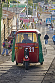 three wheeled Tuk-tuk taxi, Guatemala