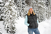 Jari Kirkland enjoying a winter's day, Crested Butte, Colorado.
