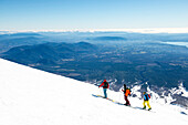 Aufstieg per Skitour auf Vulkan Villarica, Pucon, Chile