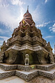 Stupa in front of the Silver Pagoda in the Royal Palace, in the capital city of Phnom Penh, Cambodia, Indochina, Southeast Asia, Asia