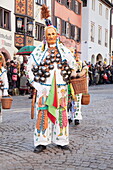 Narrensprung, traditional carnival, Rottweiler Fasnet, Rottweil, Black Forest, Baden Wurttemberg, Germany, Europe