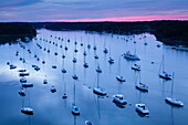 Sailing boats on the River Odet, Benodet, Finistere, Brittany, France, Europe