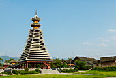 Drum Tower at Rongjiang, Guizhou Province, China, Asia