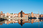 Canal side houses, Gdansk, Poland, Europe