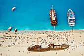 Shipwreck beach, Zante island, Ionian Islands, Greek Islands, Greece, Europe