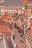 Looking out over the rooftops of Dijon, Burgundy, France, Europe