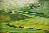 Landschaft bei Crete Senesi, südlich von Siena, Toskana, Italien