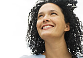 Young woman smiling, portrait