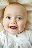 Baby smiling, portrait