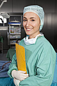 Portrait of a surgeon in an operating room