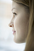 Profile of young woman