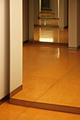 A corridor of raised floors