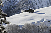 Two winter chalets by mountain