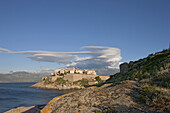 A view of Calvi on the island of Corsica, France