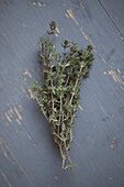 Bunch of thyme on table