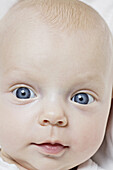 Portrait of a baby's face, close-up