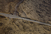 Rural highway, aerial view