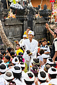 Balinese people at Odalan temple fest, Iseh, Sidemen, Karangasem, Bali, Indonesia