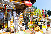 Opfergaben, Odalan Tempelfest, Sidemen, Karangasem, Bali, Indonesien