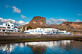 Rock formation at the harbour, Puerto de las Nieves, Gran Canaria, Canary Islands, Spain