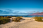 Strand, Playa de San Juan, La Caleta de Famara, Lanzarote, Kanarische Inseln, Spanien