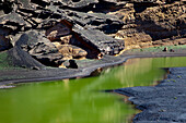 Lagune, Charco del los Clicos, El Golfo, Lanzarote, Kanarische Inseln, Spanien