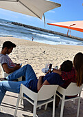 Espinho beach near Porto, Portugal