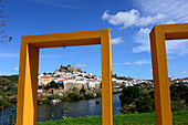 Blick auf Mértola, Alentejo, Portugal