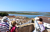 View from the cathedral tower, Faro, Algarve, Portugal