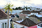 view over the old town of Tavira, Algarve, Portugal